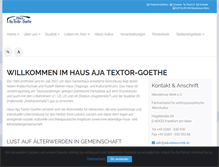 Tablet Screenshot of haus-aja.de